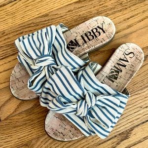 Sam & Libby bow sandals (size 6)